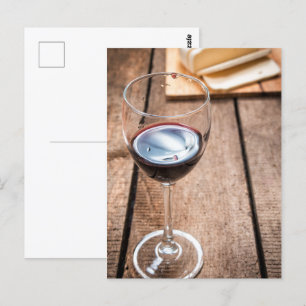 Wijn en kaas briefkaart