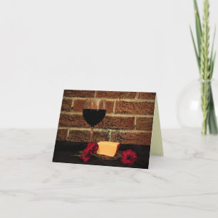 Wijn en kaas Dank je wel Bedankkaart