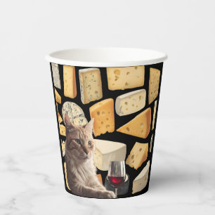 Wijn en Kaas feest servies proeverij Papieren beke Bekers