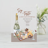 Wijn en Kaas Kaart (Staand voorkant)