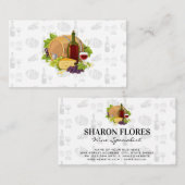 Wijn- en Kaas Picknick Visitekaartje (Voorkant / Achterkant)