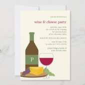 Wijn- en Kaasfeest Uitnodigingen (Voorkant)