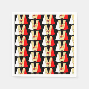 Wijn- en kaasliefhebbers servet