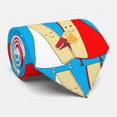 Wijn- en kaasliefhebbers stropdas (Opgerold)