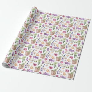 Wijn- en kaaspakpapier cadeaupapier