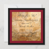 Wijn- en kaaspartij kaart (Achterkant)