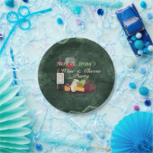 Wijn- en kaaspartij papieren bordje (Feest)