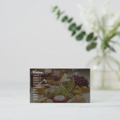 Wijn- en kaaspartij visitekaartje (Staand voorkant)