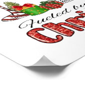 Wijn en kerst poster (Hoek)