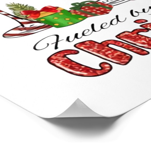 Wijn en kerst poster (Hoek)