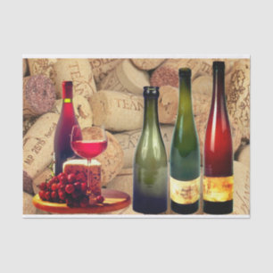 Wijn- en kurkpapier tissuepapier