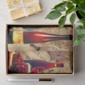 Wijn- en kurkpapier tissuepapier (Geschenk)