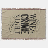 Wijn- en misdaadnacht - grappige ware misdaad Thro Deken (Voorkant)