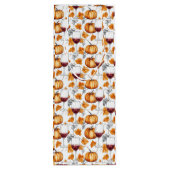 Wijn en pompoenen Waterverf Herfst Wijn Cadeautas (Achterkant)