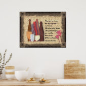 Wijn en Rozen Kunstgeem Poster (Keuken)