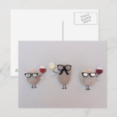 Wijn en stenen briefkaart (Voorkant / Achterkant)