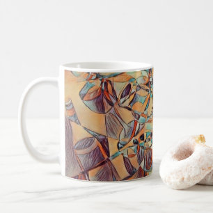 Wijn- en wijnflessen art Koffie-Mok Koffiemok