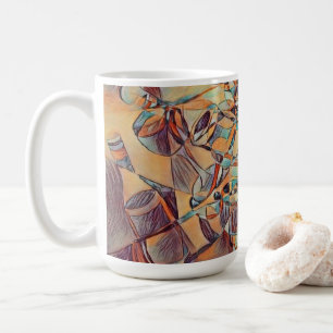 Wijn- en wijnflessen art Koffie-Mok Koffiemok