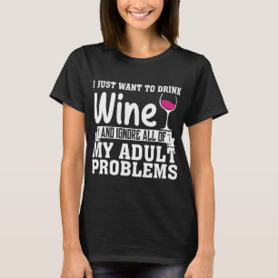 Wijn gegoten schep t-shirt