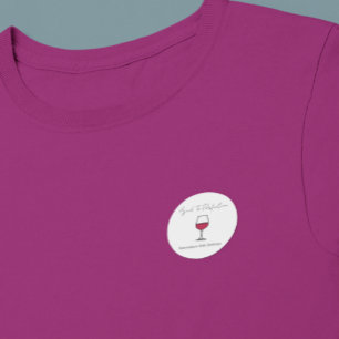 Wijn gerijpt tot in de perfectie 50e verjaardag ronde sticker