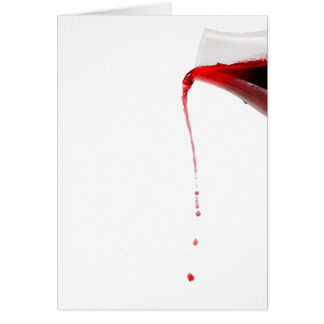 Wijn gieten. (Voorkant)