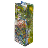 Wijn Gift Bag Vineyard Painting Wijn Cadeautas (Voorkant Gekanteld)
