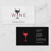 Wijn Glass Logo | WIJN Visitekaartje (Voorkant / Achterkant)