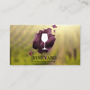 Wijn Glass Vineyard Visitekaartje