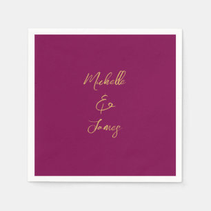 Wijn & Gouden Kleuren Professionele Trendy Modern Servet