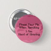 Wijn Harde Button voor het horen (Voorkant /achterkant)