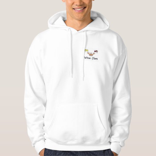 wijn hers Hoodie (Voorkant)