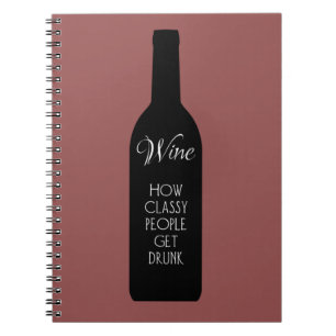 Wijn, hoe goed mensen drink worden grappig notitieboek