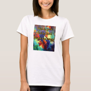 Wijn is een goede druivenplant t-shirt