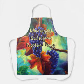 Wijn is goed schort (Voorkant)