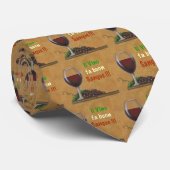 Wijn is goed voor je! stropdas (Opgerold)