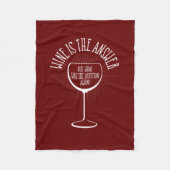 Wijn is het antwoord fleece deken (Voorkant)