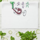 WIJN IS VOOR VROUWEN THEEDOEK (Gevouwen)