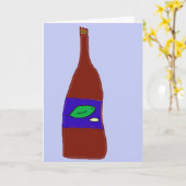 Wijn Kaart (Gele Bloem)