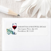 Wijn & kaas Retouradreslabels Etiket (Insitu)