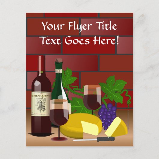 Wijn Kaas Tafel Scene Flyer (Voorkant)