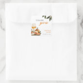 Wijn & Kaas Verloving Feest Vierkante Sticker (Tas)