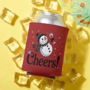 Wijn Kerst Sneeuwman Kerstmis Drinken Winter Blikjeskoeler