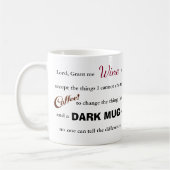 Wijn/koffie — Prayer van de dienst Wijn/Koffie — M Koffiemok (Links)