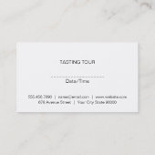 Wijn | Kurkentrekker (kurkstapel) Visitekaartje (Achterkant)