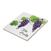 Wijn Land druiven Print Tegel Tegeltje (Zijkant)