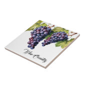 Wijn Land druiven Print Tegel Tegeltje (Zijkant)