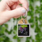 Wijn Land druiven sleutelhanger (Hand)