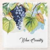 Wijn Land Glas Onderzetter (Voorkant)