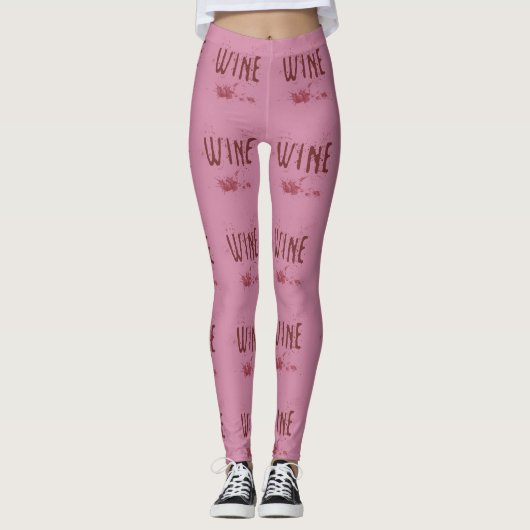 Wijn Leggings (Voorkant)