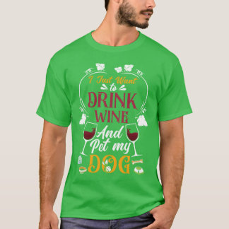 Wijn Liefde Voor Dieren grappig T-shirt